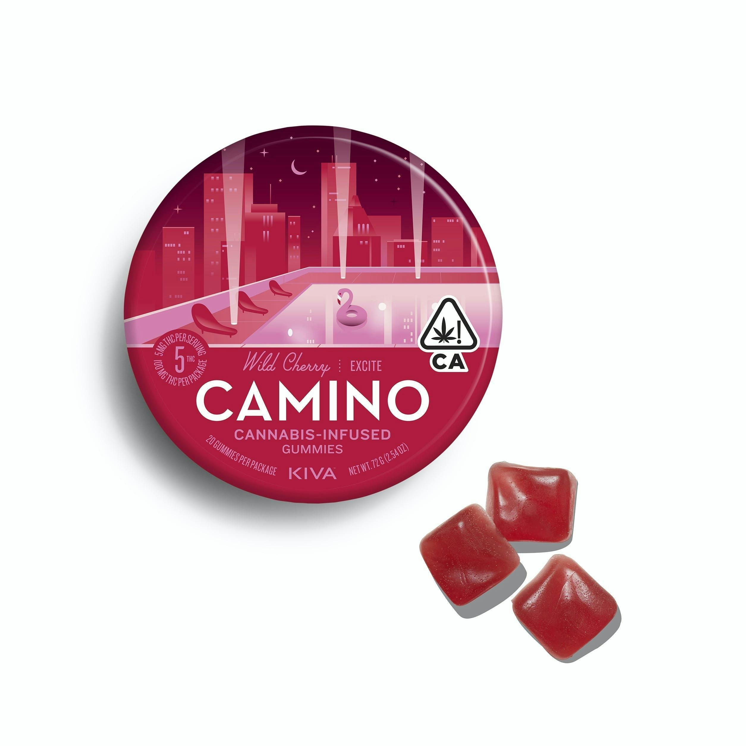 Photograph of product: Camino Gummies - Wild Cherry (Excite) (100mg)
