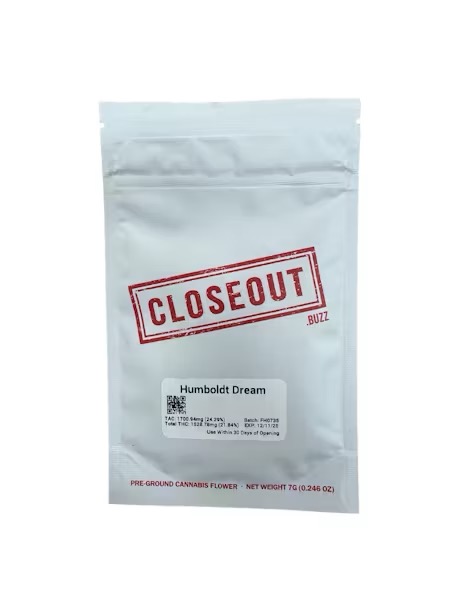 Photograph of Product: CloseOut l Preground l Humboldt Dream 7G