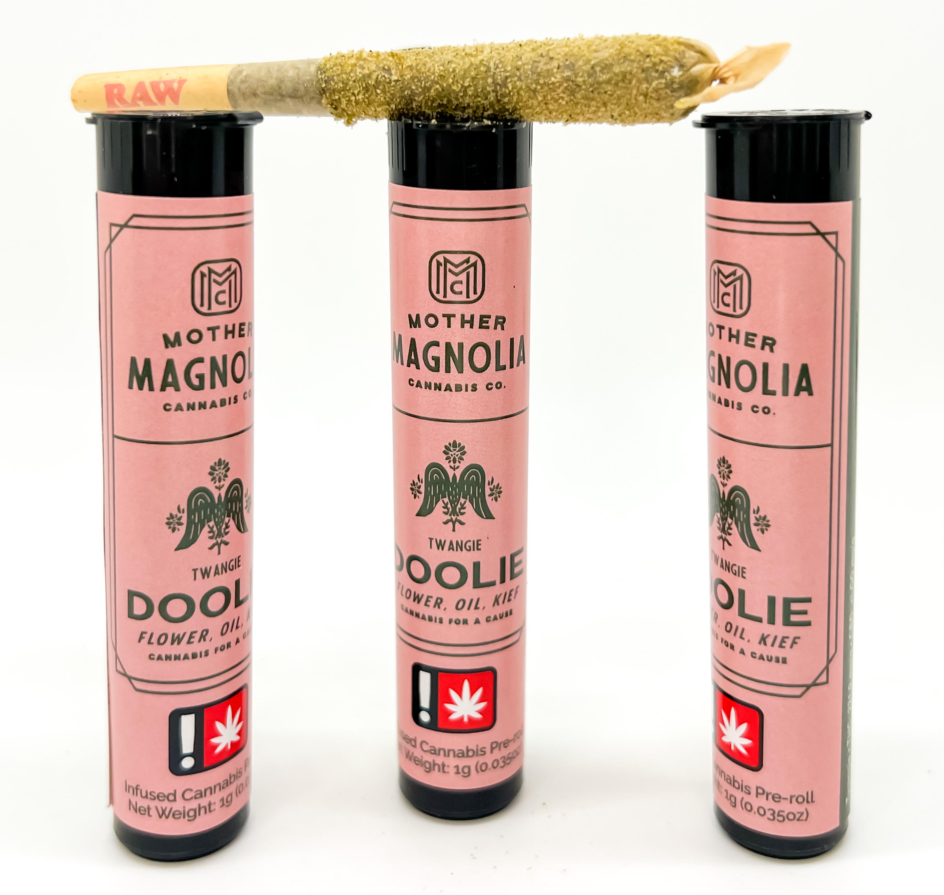 Photograph of product: Lil Doolie Infused Preroll - Durban Pomegranate