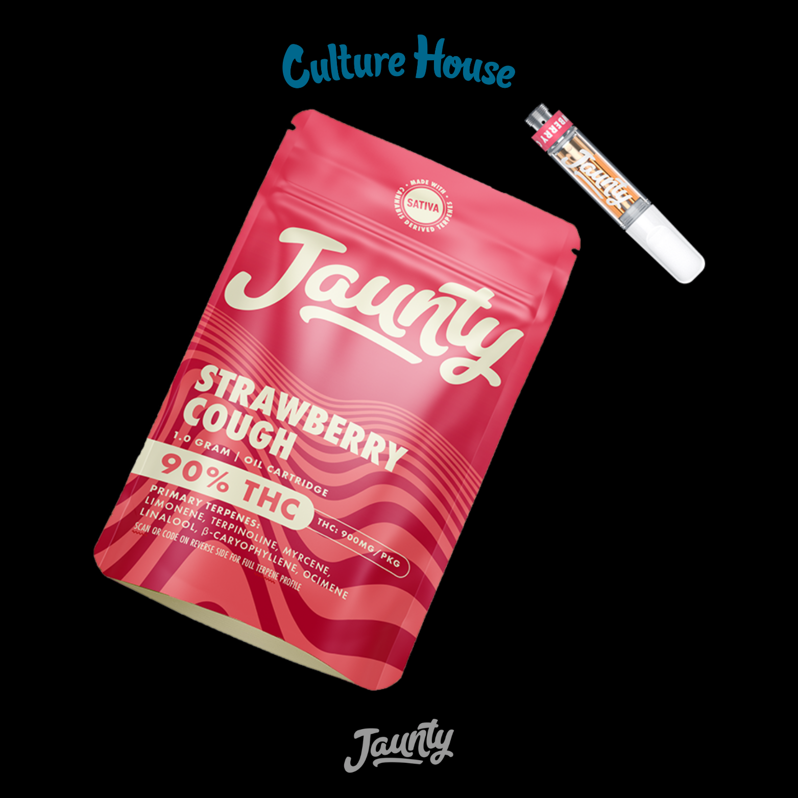 Photograph of product: Jaunty | Strawberry Cough | 510