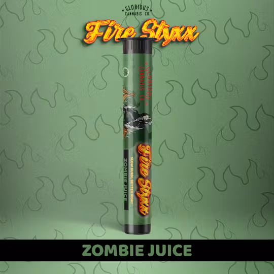 Photograph of product: Zombie Juice | Fire Styxx | Infused Pre Roll | 1g (H)
