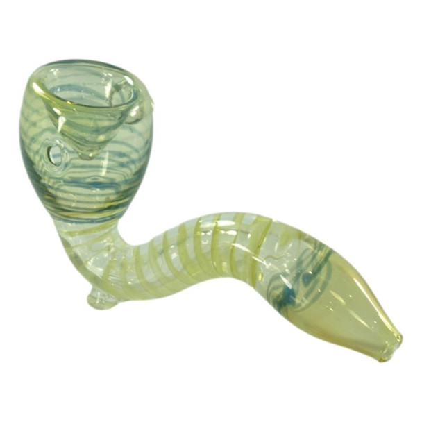 Photograph of product: Hand Pipe | Fumed Swirl Sherlock | 5"