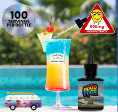 Photograph of product: Pride Rainbow Candy Fast-Acting Syrup 30ml (500mg)