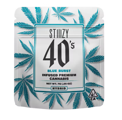 Photograph of product: (29273) Blue Burst Infused Flower - 2g