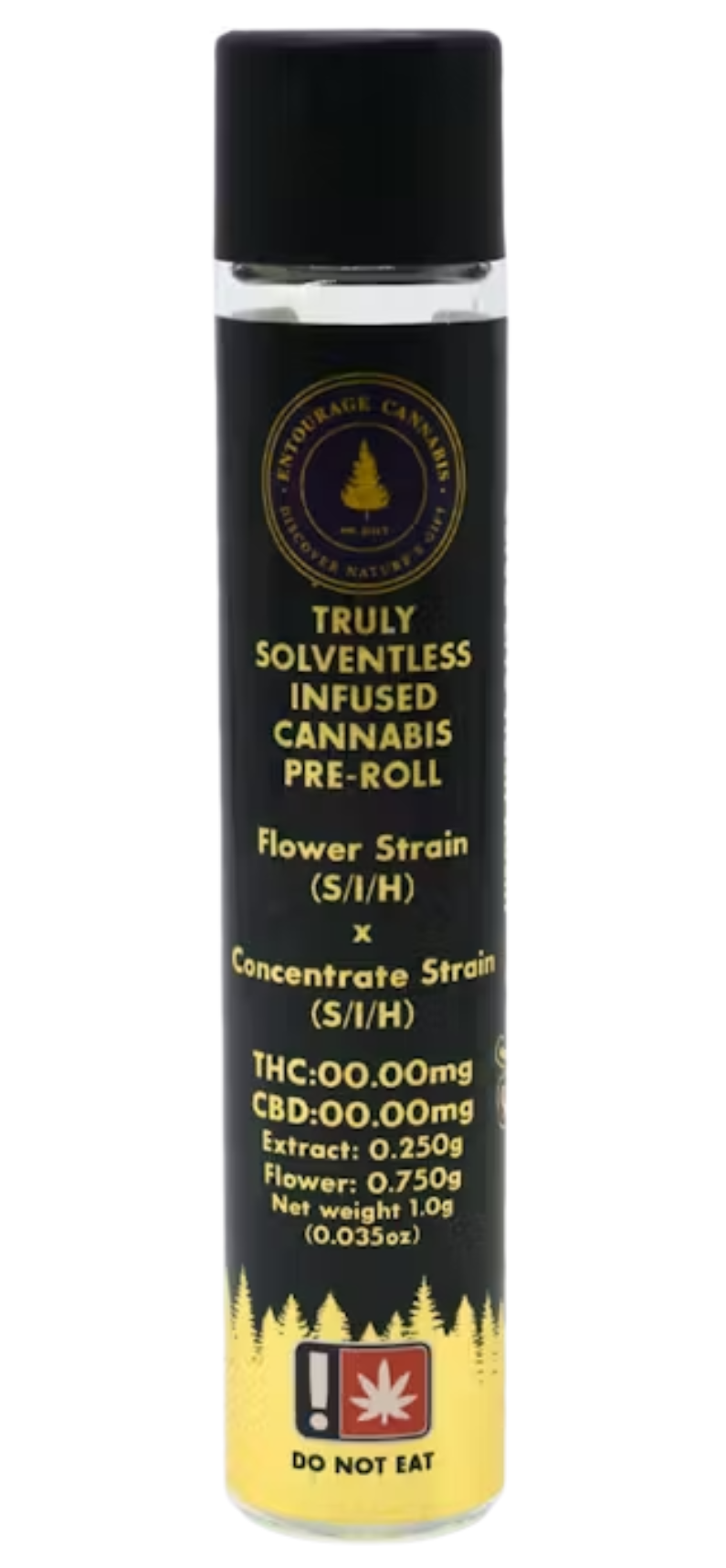 Photograph of product: Live Rosin Infused Pre-Roll | Pineapple Thai x Caribbean Breeze | 1g