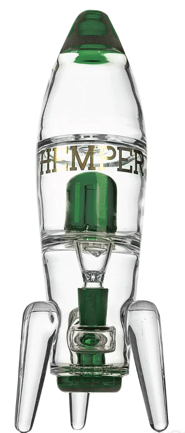 Photograph of product: Accessories | Hemper | Rocket Ship Bong XL - Green | 11"