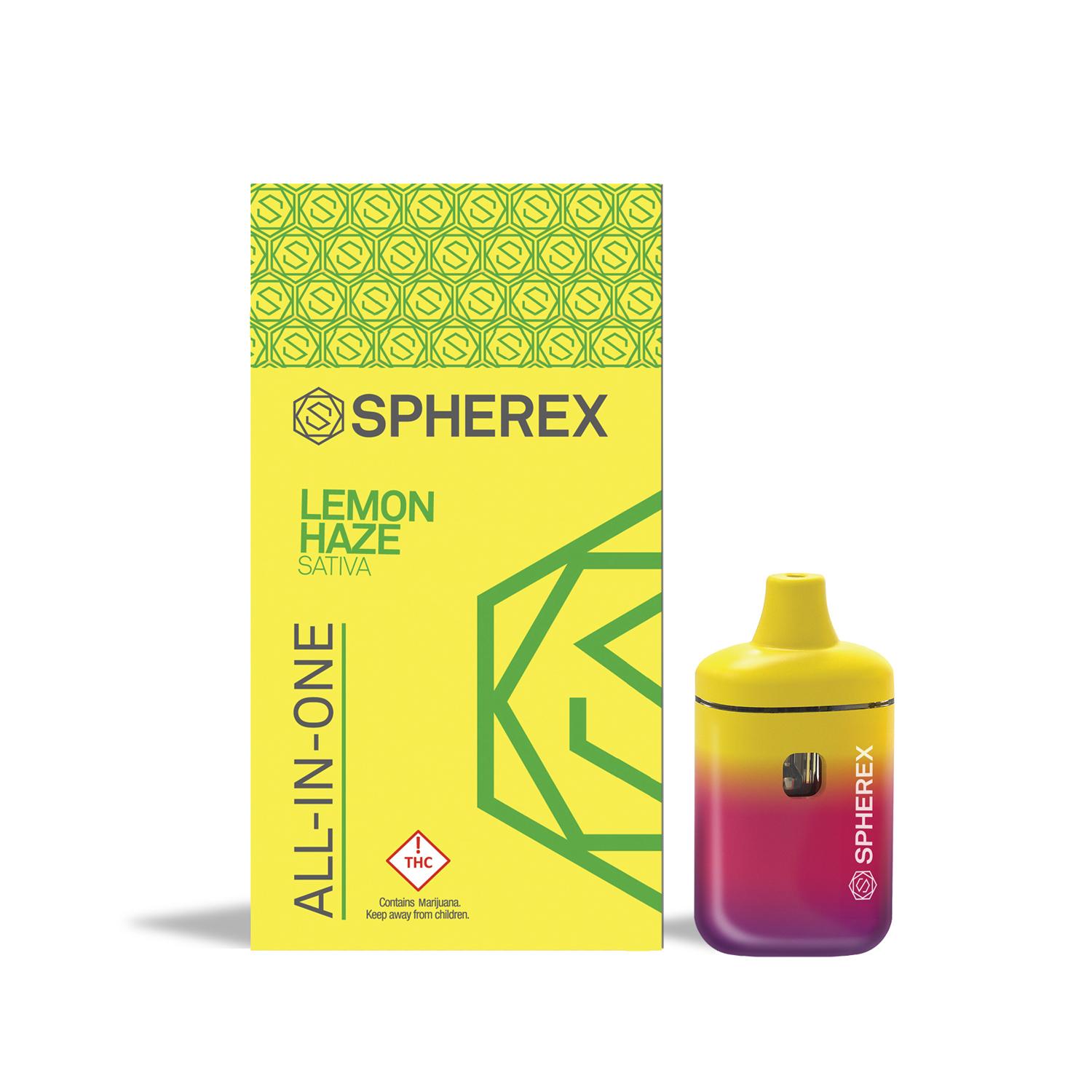 Photograph of product: Disposable Vape - - Lemon Haze (Spherex)