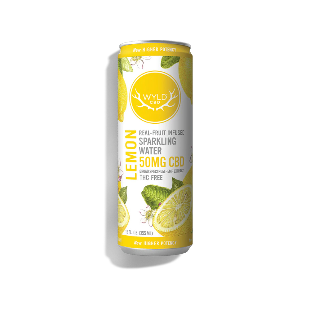 Photograph of product: WYLD | CBD | Lemon CBD Water (CBD 50 mg) | 12 fl oz