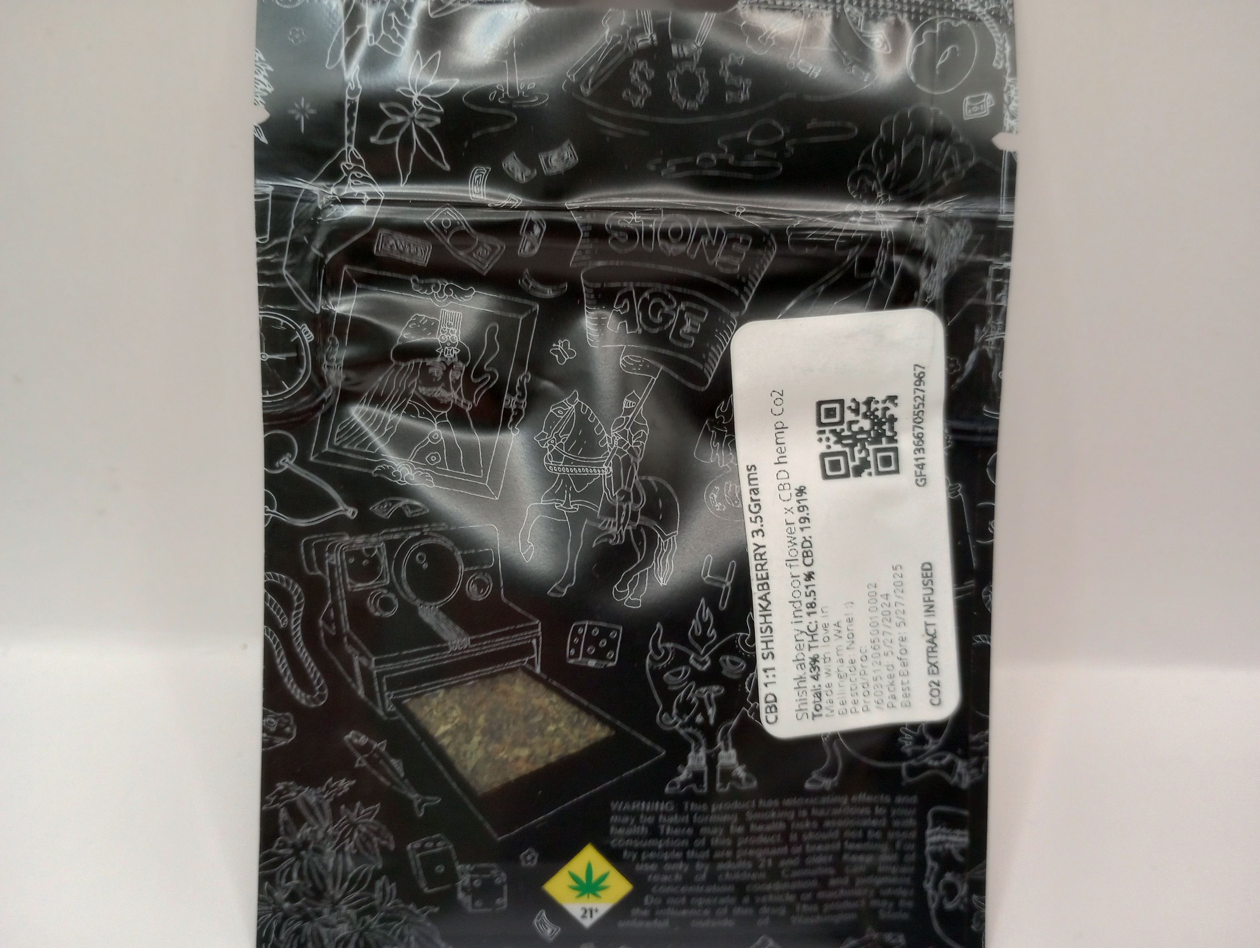 Photograph of product: Stone Age - Unrolls - CBD 1:1 Shishkaberry Infused