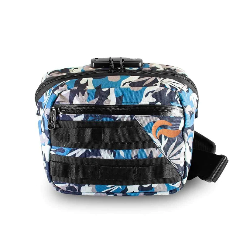 Photograph of product: Skunk Bags - Kross Messenger Bag w/ Lock - Blue Camo