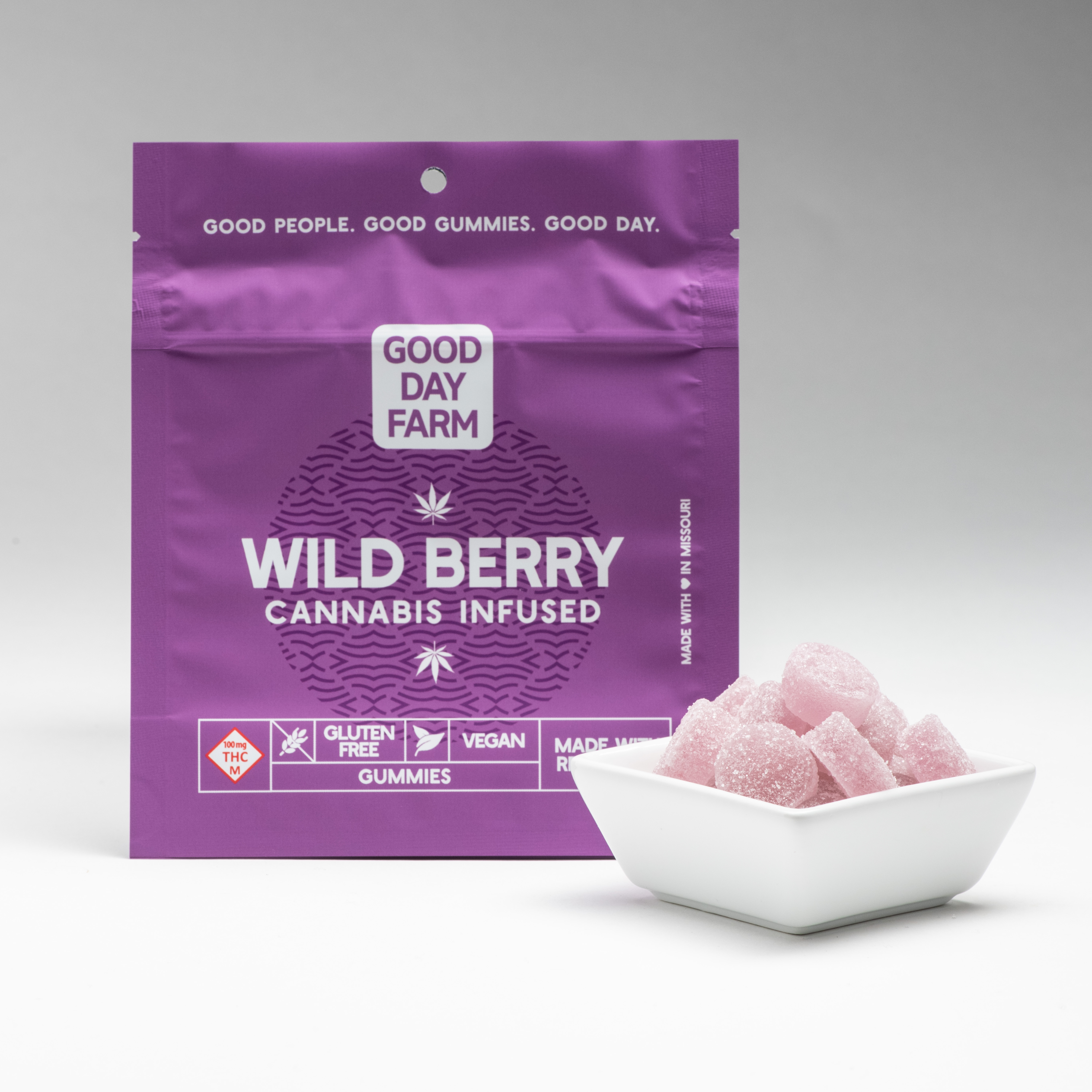 Photograph of product: Good Day Farm | Gummies | Wild Berry 100mg