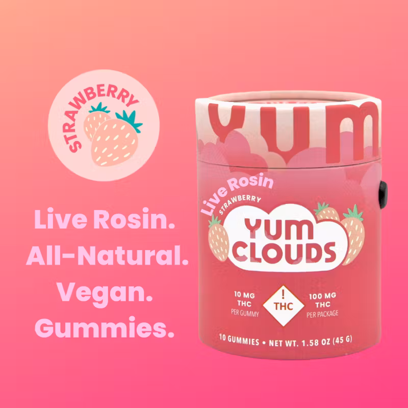Photograph of product: Strawberry Live Rosin (S) Gummies - 100MG