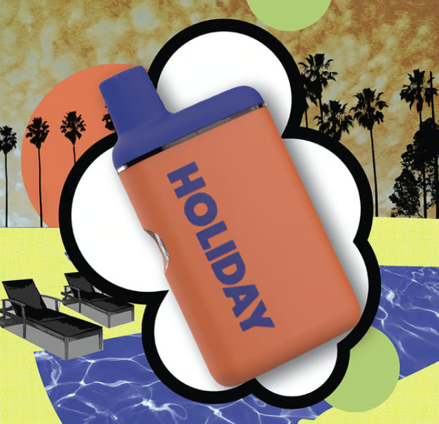 Photograph of product: Holiday Airplane Mode 2:1 (TH-oui:CBG) All-In-One Disposable Vape 1g
