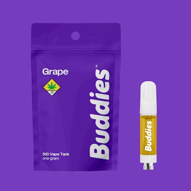 Photograph of product: Buddies - B-Brand - Grape Distillate Cartridge
