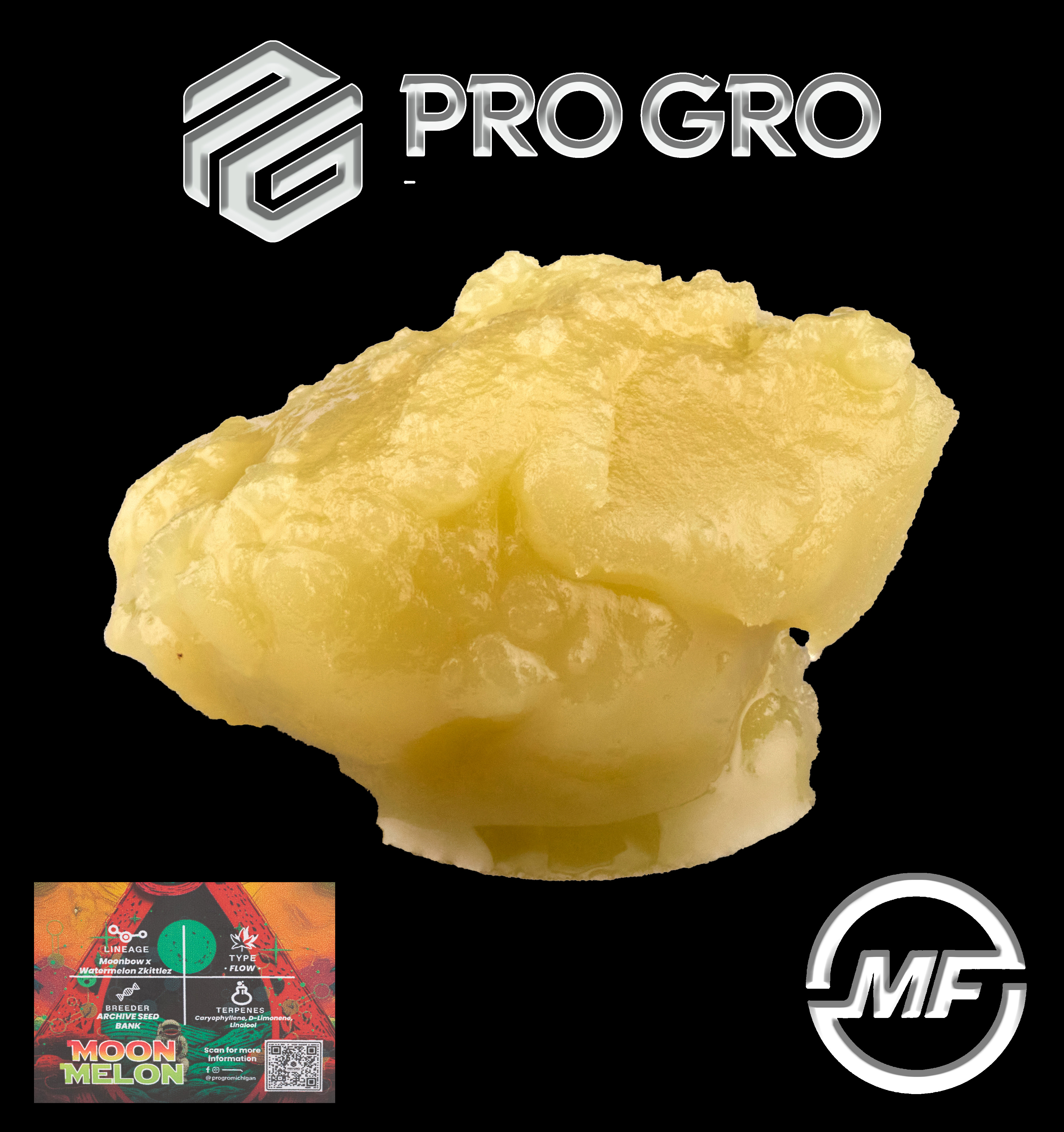 Photograph of product: Pro Gro | Moonmelon | Live Rosin | 1g