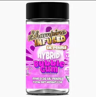 Photograph of product: Permanent Marker Lil' Pearls 5 Pack Infused Prerolls by Shampine