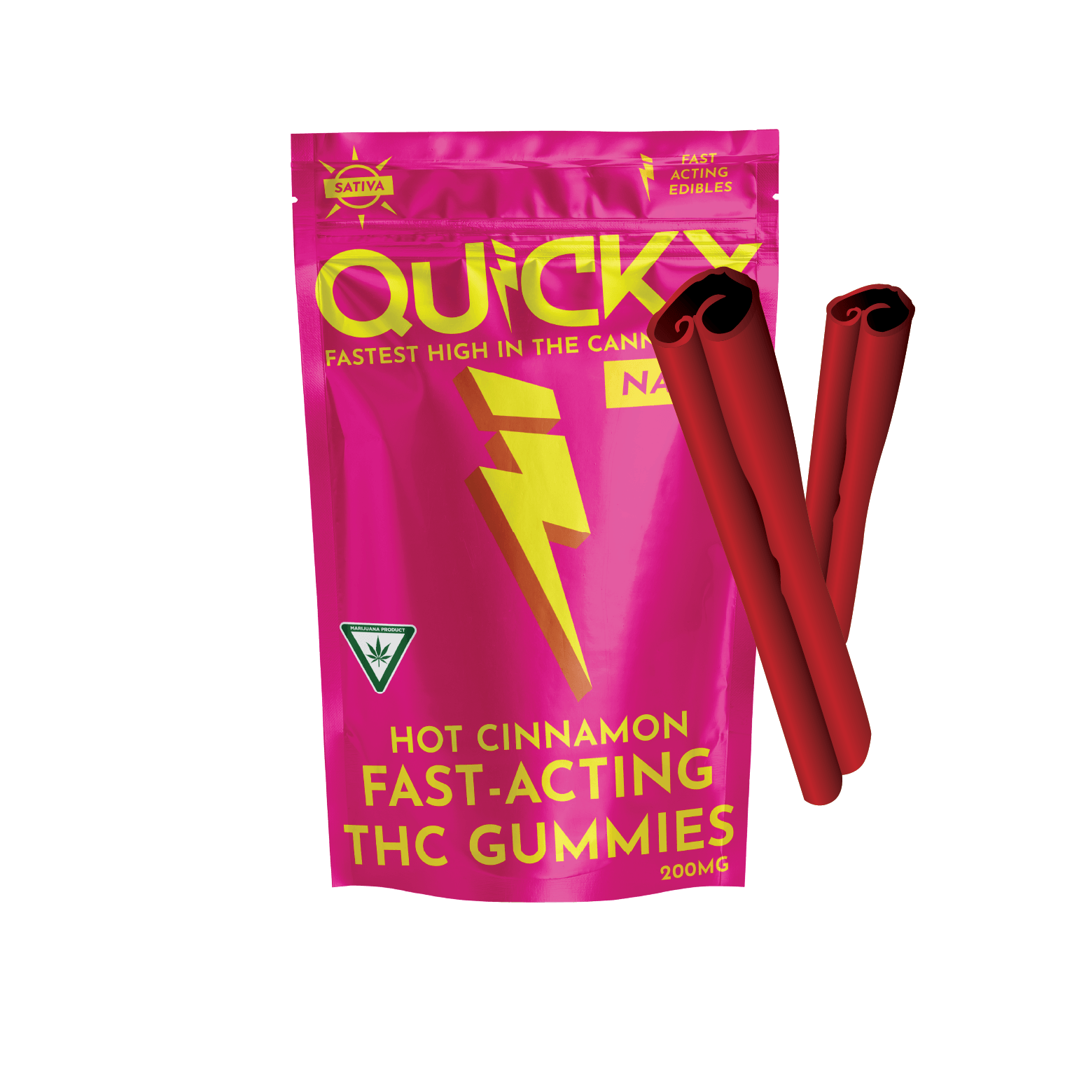 Photograph of product: Hot Cinnamon Gummies | 200mg