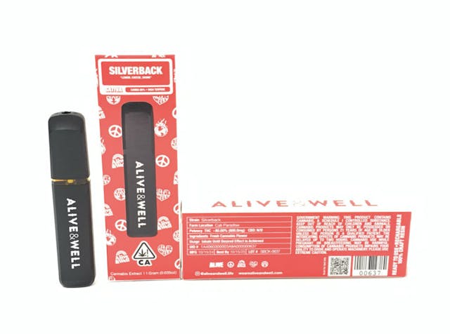 Photograph of product: Silverback Rechargeable Disposable 1g - Sales Floor