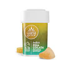 Photograph of product: Wana - 100mg Quick Gummy (I) - Pina Colada