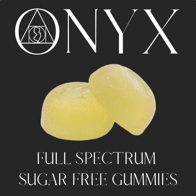 Photograph of product: Onyx Spicy Watermelon (I) Sugar Free Full Spectrum Gummies 10mg 10pk
