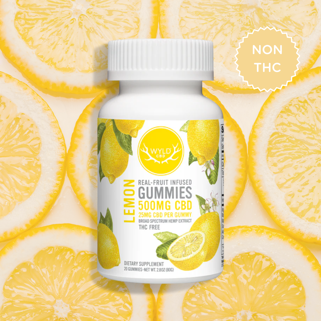Photograph of product: Lemon CBD Gummies | 25mg CBD - 20pk