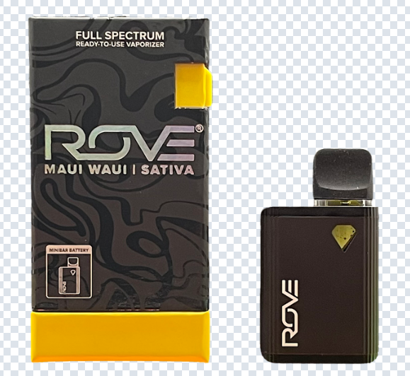 Photograph of product: Maui Waui | Live Resin Diamonds | Ready-to-Use Minibar | .5g