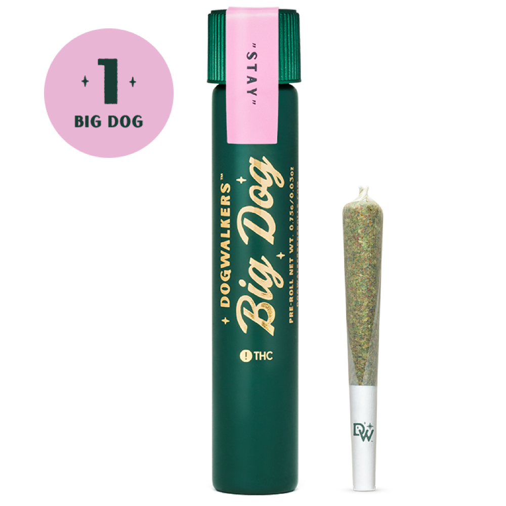 Photograph of product: Pre-Roll | Dogwalkers | Jet Fuel OG [Stay]