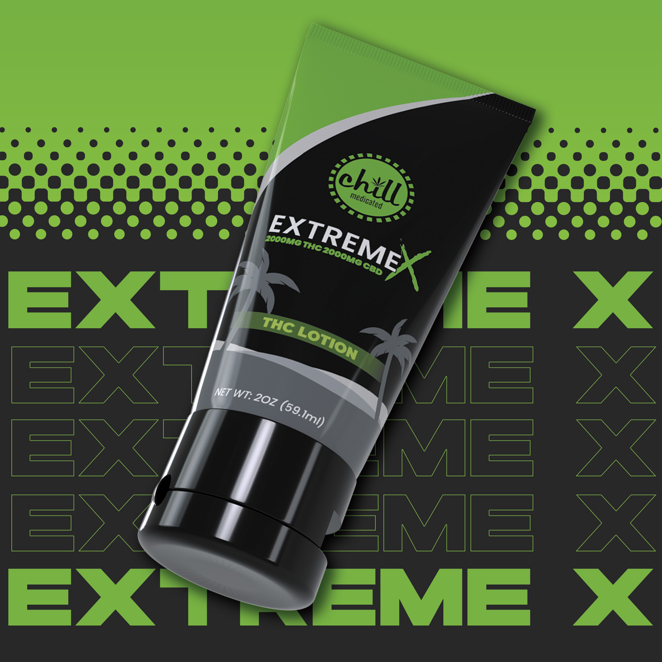 Photograph of product: Chill Medicated -  EXTREME X 2000mg:2000mg Topical Lotion