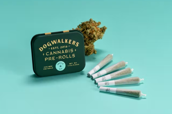 Photograph of product: Dogwalkers Brownie Scout 0.35 5pk Infused Prerolls