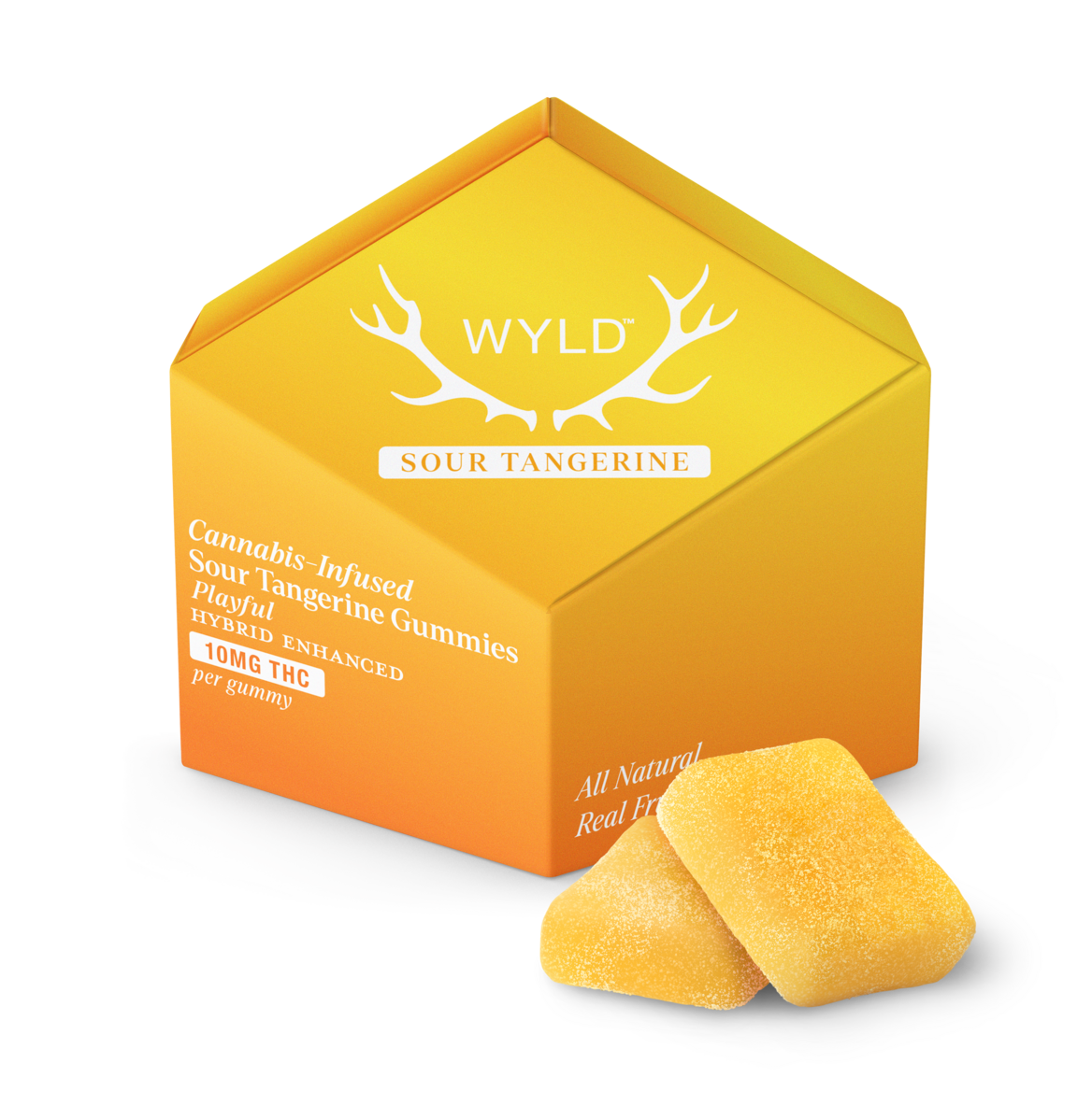 Photograph of product: Wyld | Playful | Sour Tangerine | Gummies | 10pk 100mg