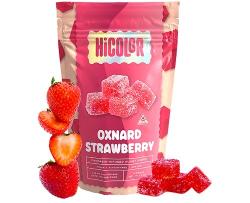 Photograph of product: Oxnard Strawberry Gummies 10mg 10pk | 100mg