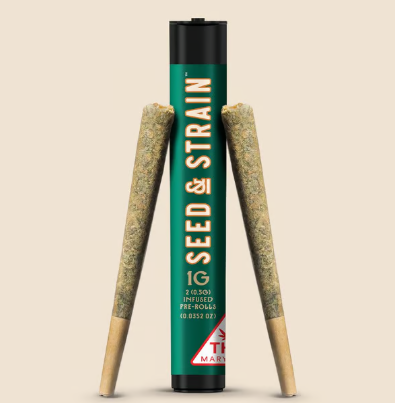 Photograph of product: Sour Diesel Pre-Roll (2x.5g)(Seed & Strain)