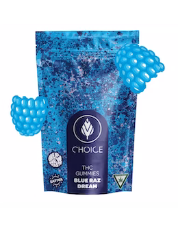 Photograph of product: Blue Raz (S) | 10pk | 100mg | Gummies | Choice Chews