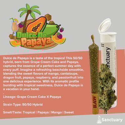 Photograph of product: Dulce De Papaya Pre-Roll