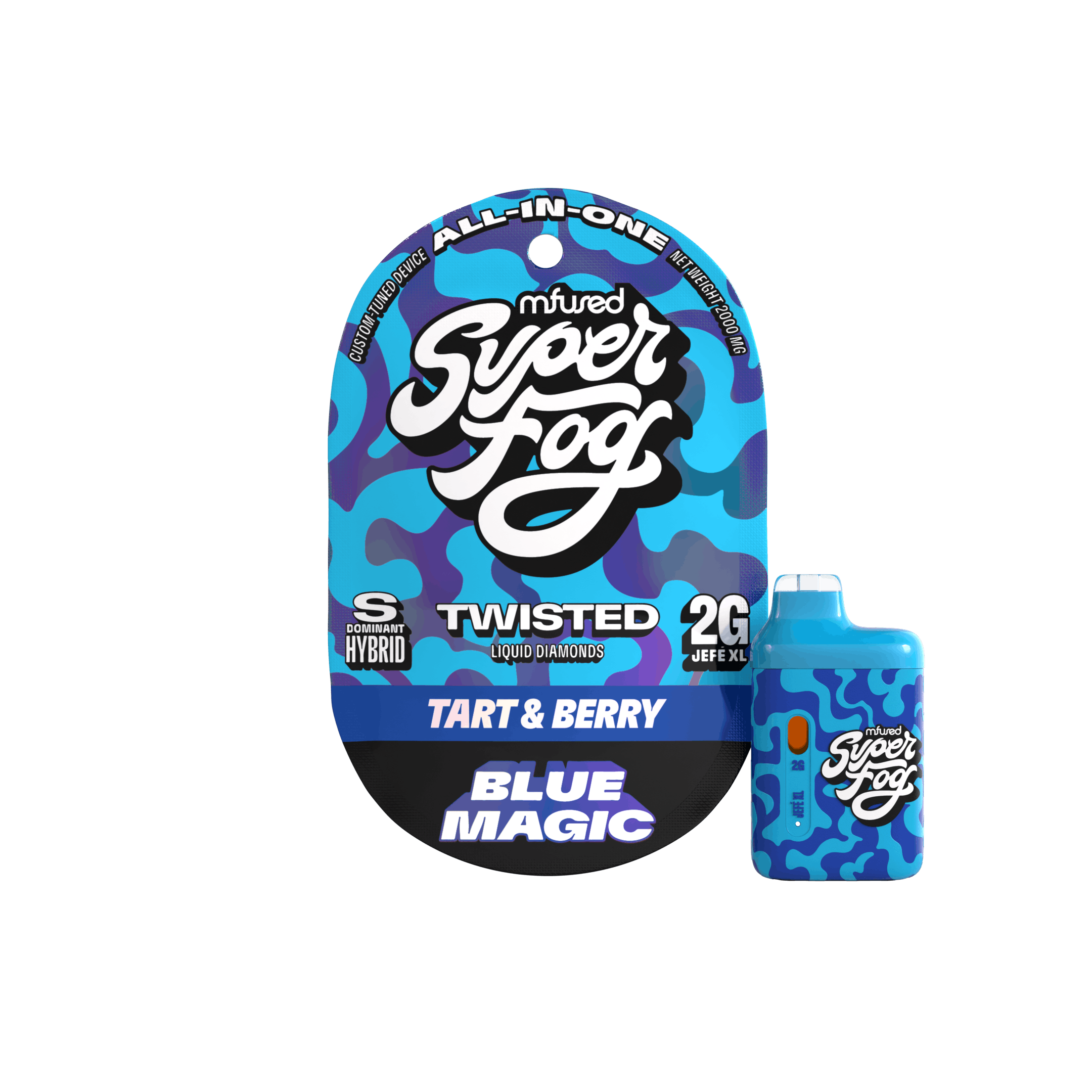 Photograph of product: Mfused | Blue Magic | 1g | Twisted Jefe | 2pk