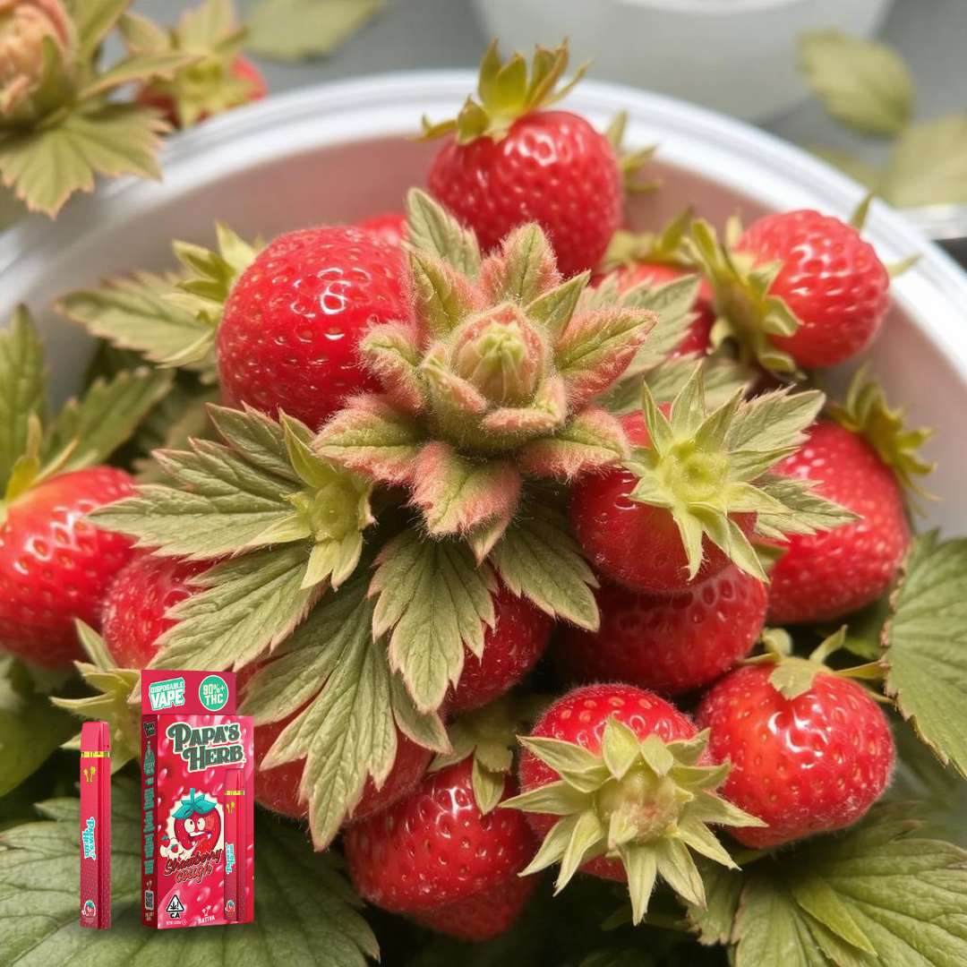 Photograph of product: PAPA'S HERB - STRAWBERRY COUGH 1g AIOV Oui'd