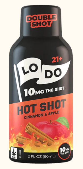 Photograph of product: Hot Shot Beverage 10mg TH-oui