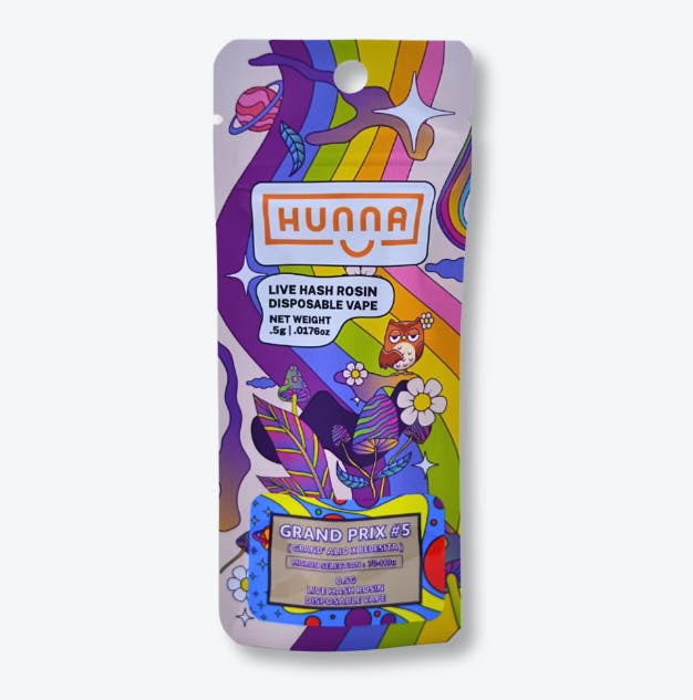 Photograph of product: Hunna | Razzlez by Alpha Budz Live Rosin Disposable (AU)