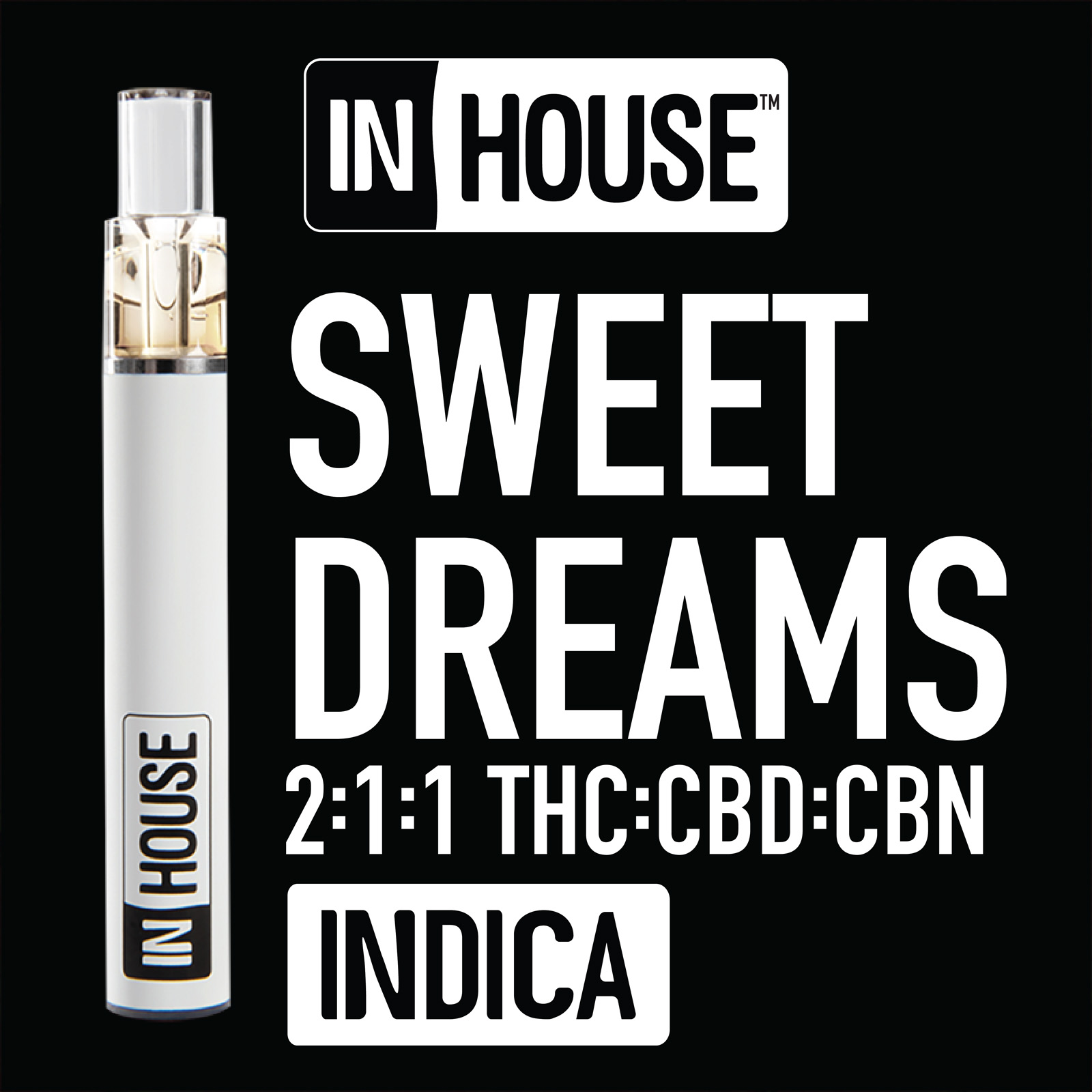 Photograph of product: 2:1:1 Sweet Dreams (TH-oui:CBD:CBN) - Disposable 0.5g