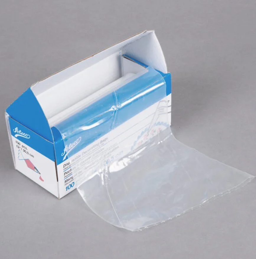 Photograph of product: CLEAR DISPOSABLE PASTRY BAGS | 12"  100 ROLL