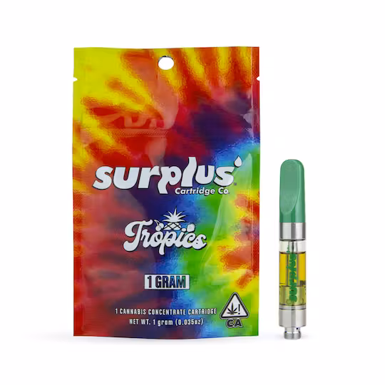 Photograph of Product: [Surplus] Tropics Cartridge - 1g - Banana Mango (S)