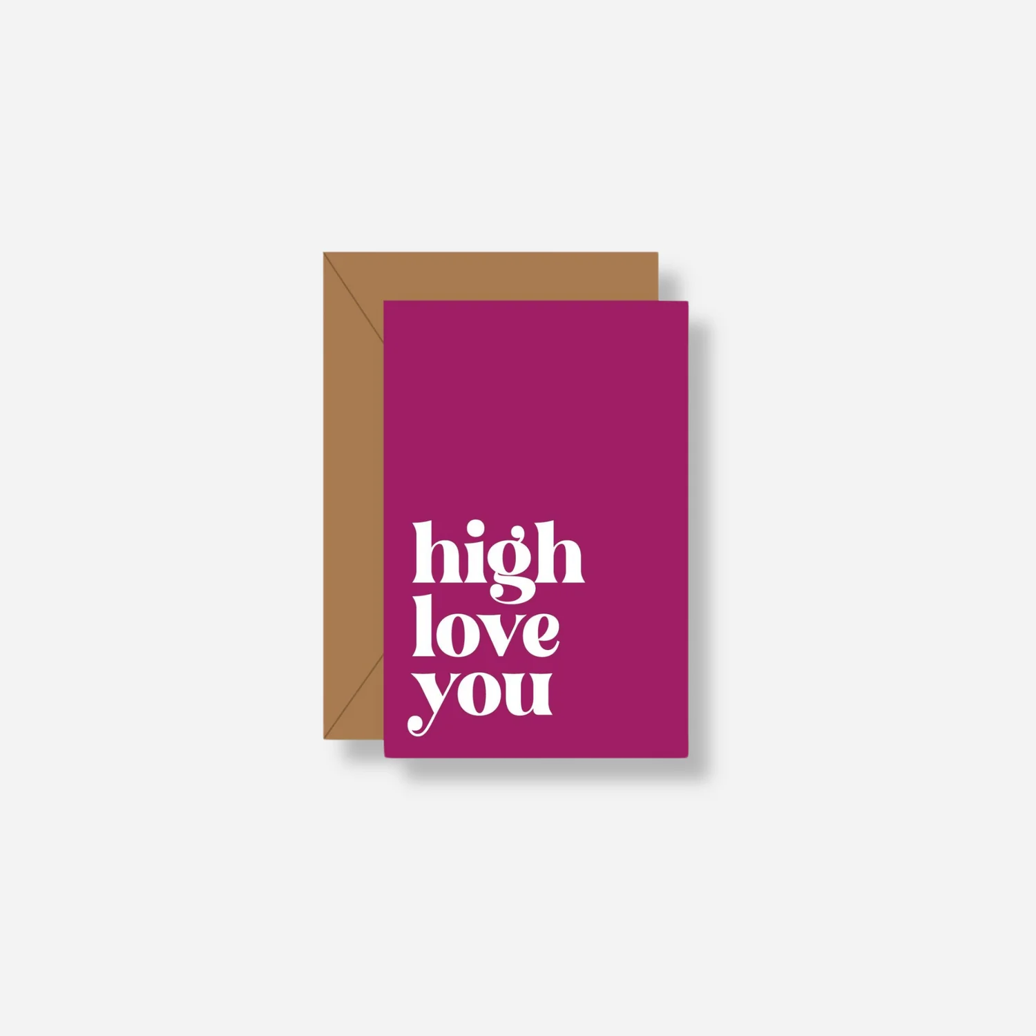 Photograph of product: Kush Kard High Love You Tiny Greeting Card