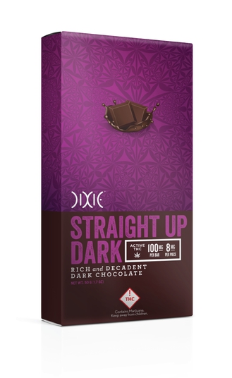 Photograph of product: Dixie - Chocolate - Straight Up Dark (H) 100mg