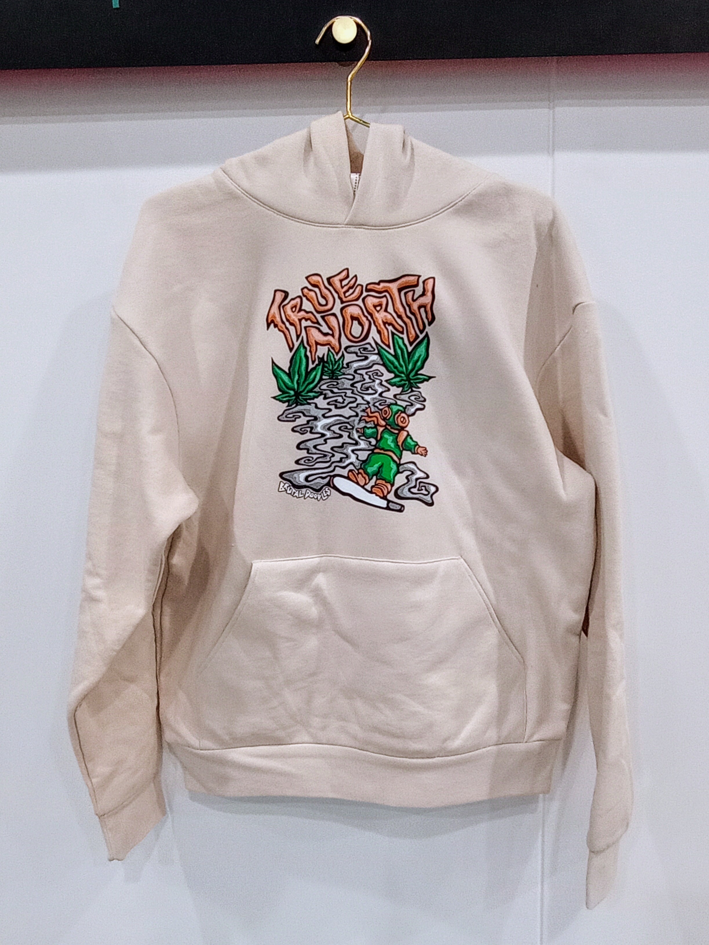 Photograph of product: X-Large True North/Brutal Doodles Hoodie - Ivory