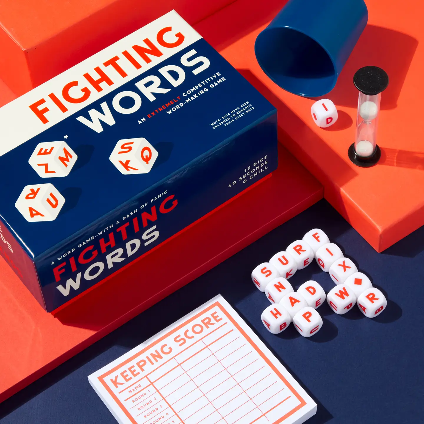 Photograph of product: FIGHTING WORDS DICE GAME