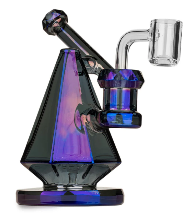 Photograph of product: 5" Blue Metallic Terminator Finish Concentrate Rig