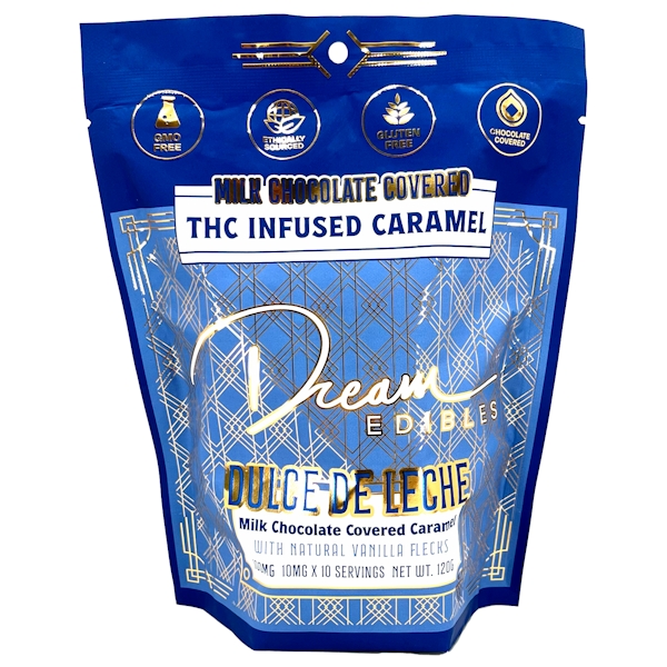 Photograph of product: Dream | 100mg 10pk Caramels | Dulce De Leche Caramel
