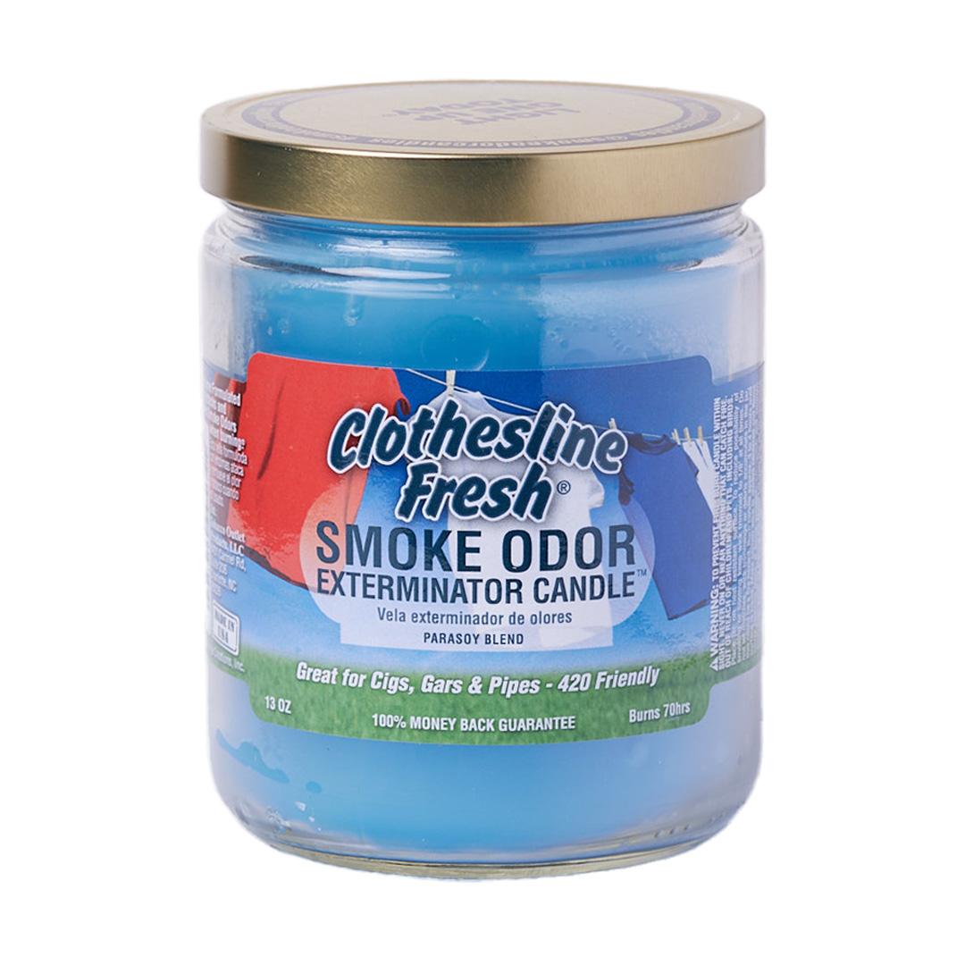Photograph of product: Clothesline Fresh Smoke Odor Exterminator Candle