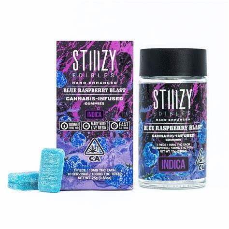 Photograph of product: Blue Raspberry Blast Gummies (100mg) - 