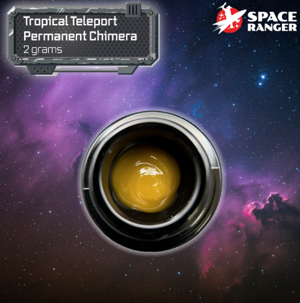 Photograph of product: Space Ranger Concentrate 2g- Tropical Teleport x Permanent Chimera (Budder)